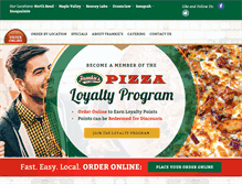 Tablet Screenshot of frankies-pizza.com
